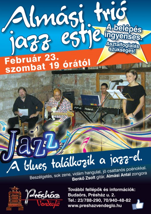 Almási Jazz Trió koncert 2013  - Almási Trió Jazz Estje