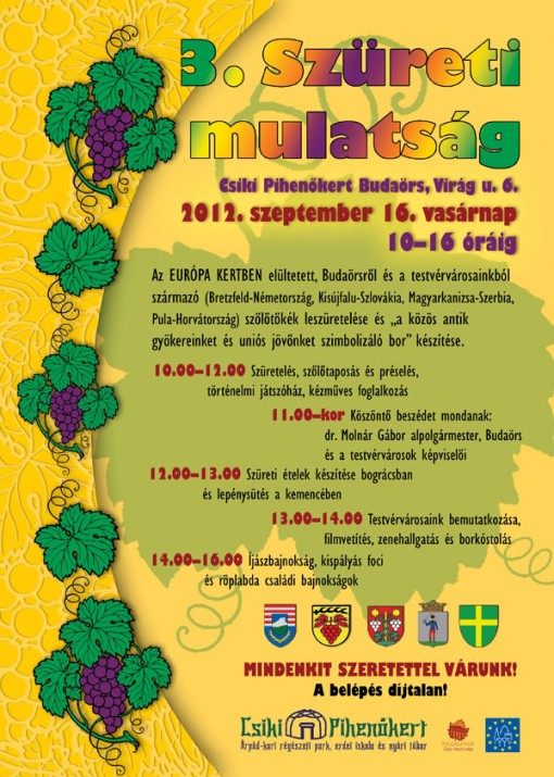 Szüreti Mulatság a Csiki Pihenőkertben 2012  - Szüreti Mulatság a Csikiben