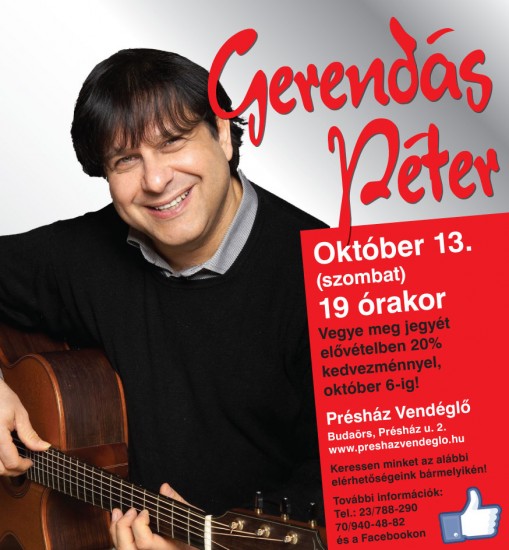 Gerendás Péter koncert  - Gerendás Péter koncert