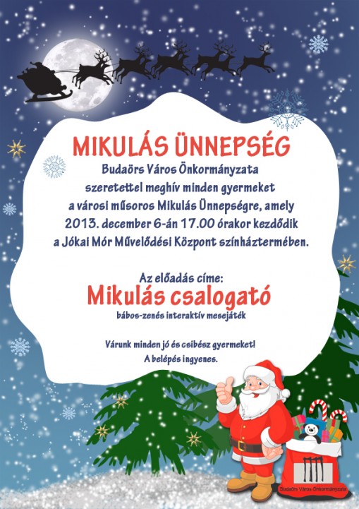 Mikulás Ünnepség Budaörs 2013  - Városi Mikulás Ünnepség