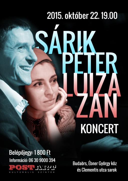 Sárik Péter Duo koncert  - Jazz estek a PostART-on: Luiza Zan - Sárik Péter duó koncertje